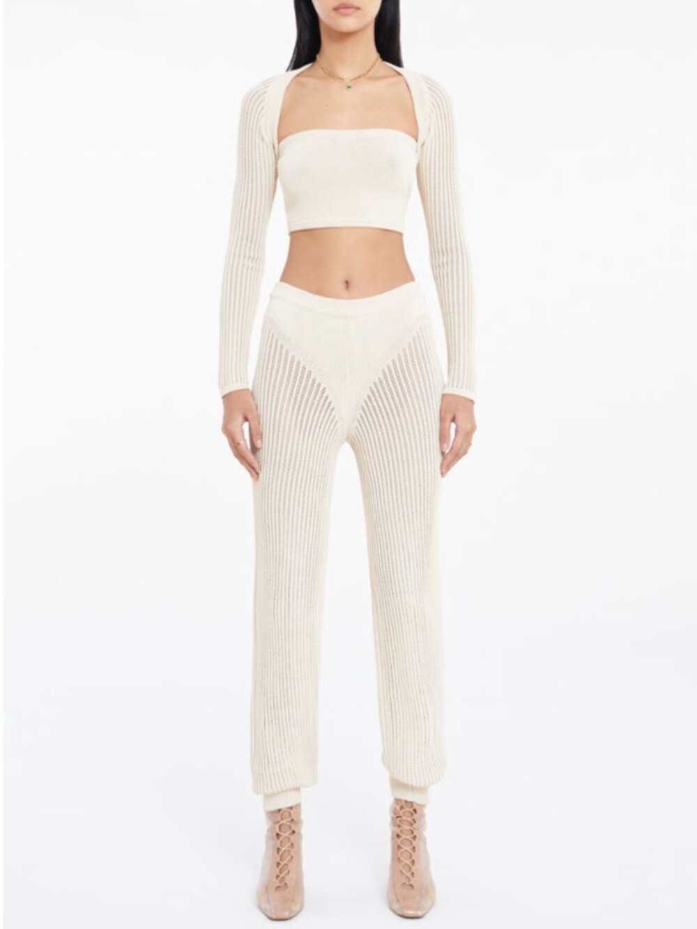 RUVE Set LURA Pants & NOA sweater & AORA top | Size: S | Beige